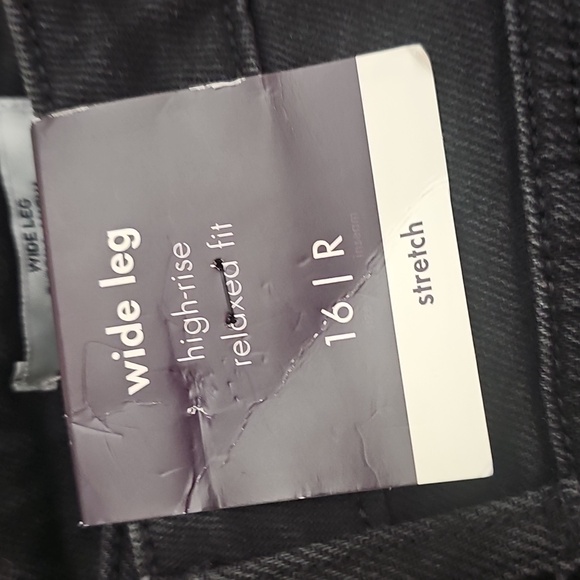 Ava & Viv Womens Plus High Rise Regular Fit Full Wide-Leg - Picture 4 of 7